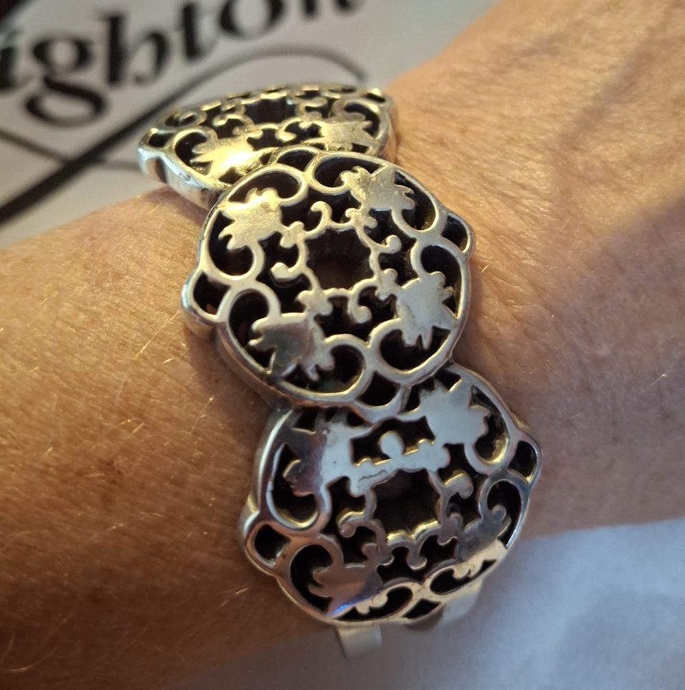 Brighton Open Cuff Filigree Bracelet - Picture 3 of 6